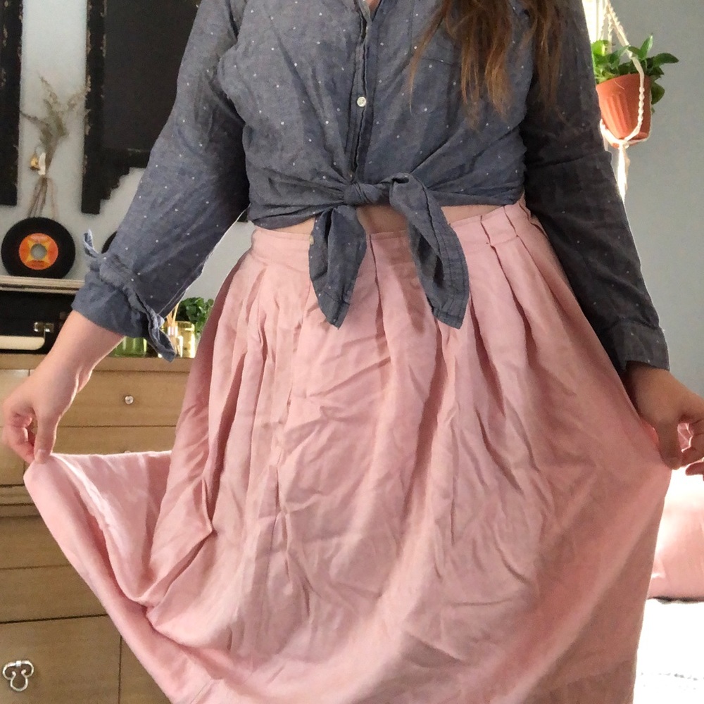 Talbots pink skirt
